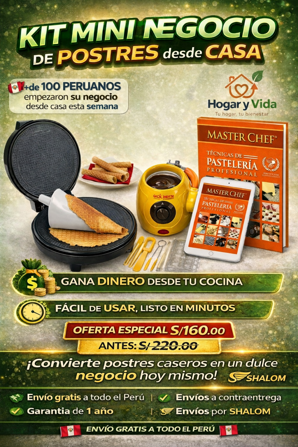 Kit Mini Negocio de Postres desde Casa